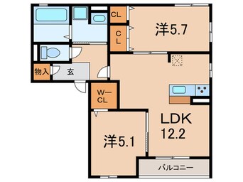 間取図 duo大庄A棟