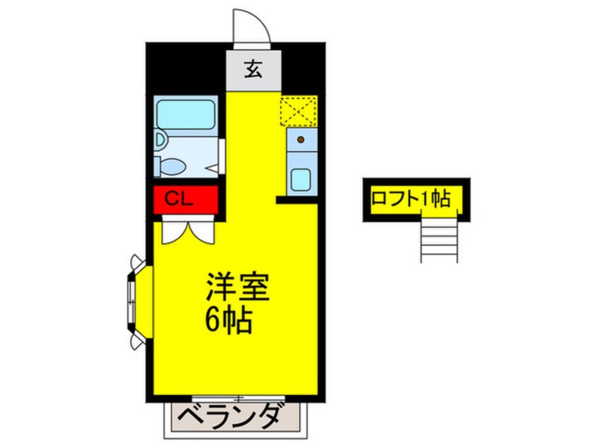 間取図 カレッジハウスイ－スト