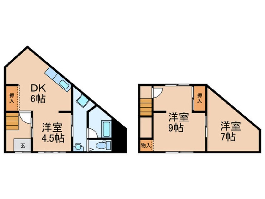 間取図 大久保町大窪テラスハウス