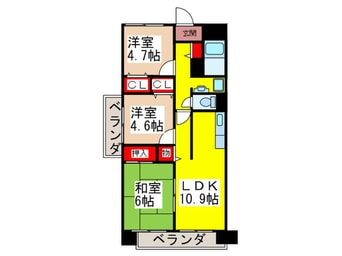 間取図 サンプラザ湯里南