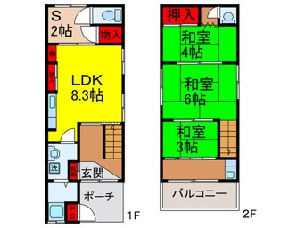 間取図 二葉町貸家