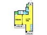 シティーコート北瓦町ＥＸ 1LDKの間取り