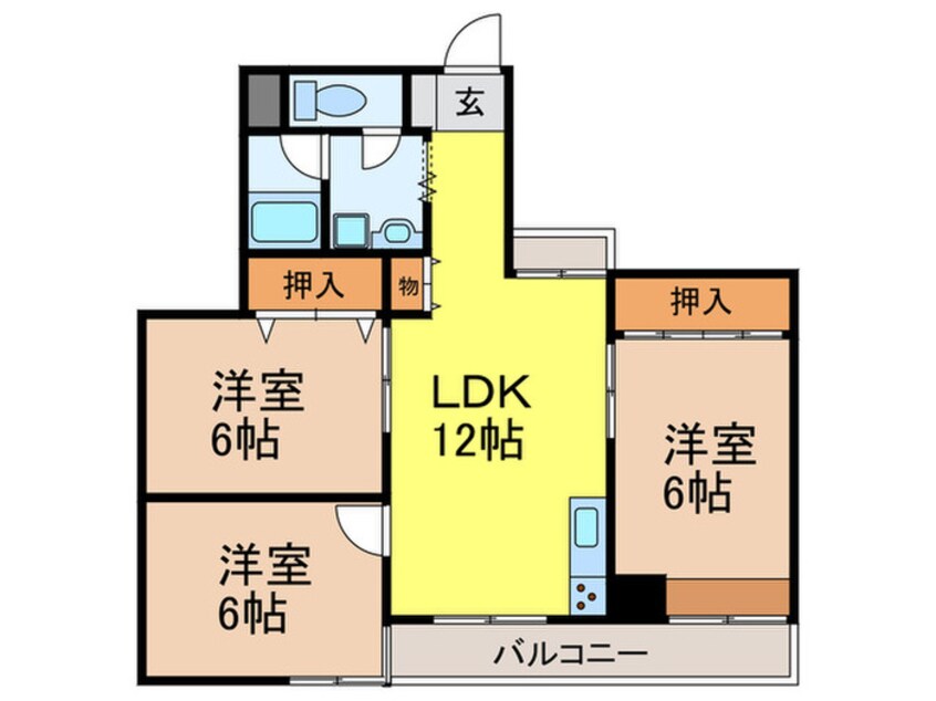 間取図 セルバ山本Ⅱ