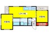 メリファ－マンション 2LDKの間取り