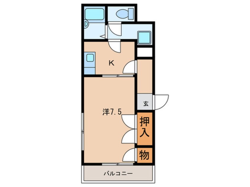 間取図 サンライズ大倉山