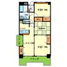 サンダモン北勘 3LDKの間取り