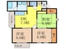 山勘マンション 3DKの間取り