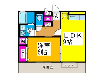 間取図 メルベ－ユＳ