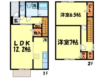 間取図 ドミ－ルグランシャリオＡ棟