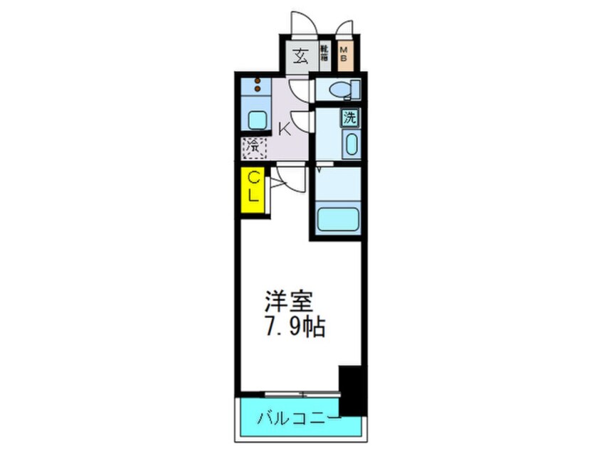 間取図 LaDouceur西天満