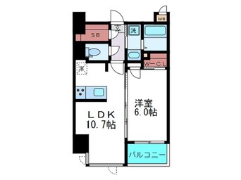 間取図 LaDouceur西天満