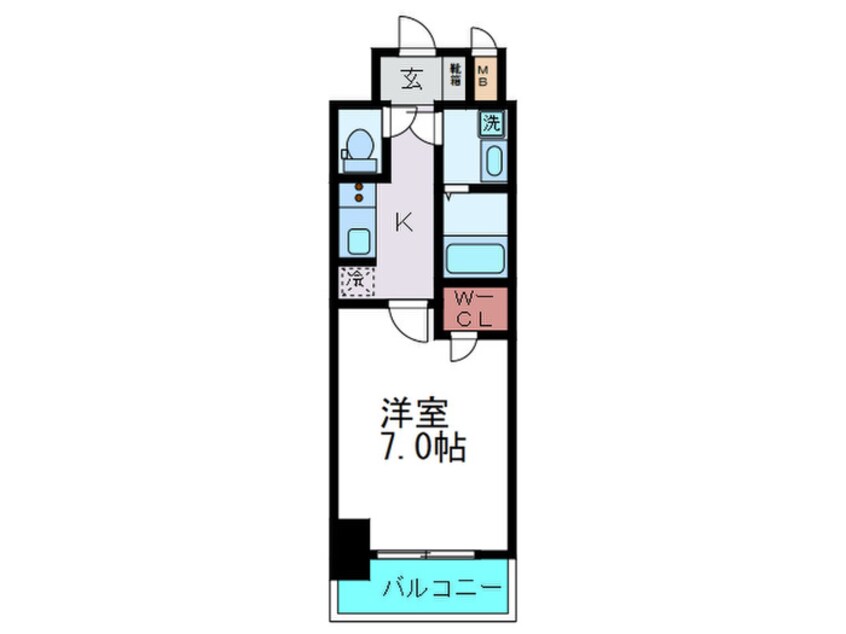 間取図 LaDouceur西天満