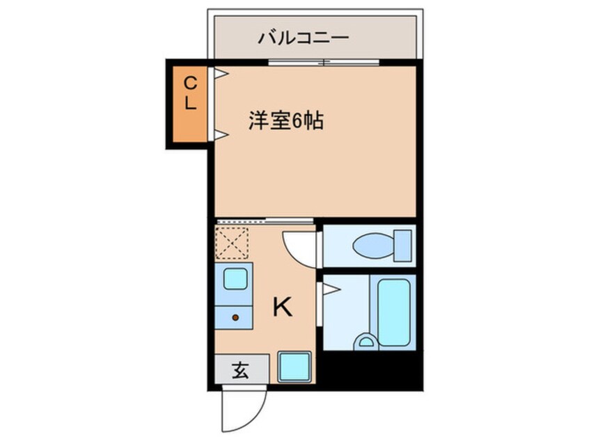 間取図 プラ－フ湊川