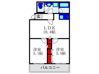 間取図 ウエルスクエア豊中北桜塚