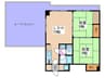 レバンガ老松通りBLDG． 2LDKの間取り