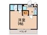 アネックス北島 1Kの間取り