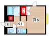 小華マンション 1Kの間取り