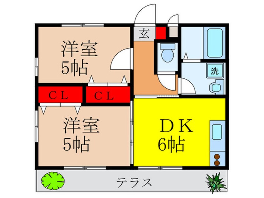 間取図 シャトレ－石澄ｐａｒｔ２