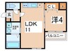 Maion de coton 1LDKの間取り