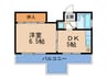 メゾンフランセ 1DKの間取り