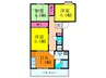 ダフゴ第1マンション 3DKの間取り