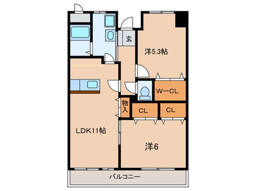 間取図 ブルックヴィラ