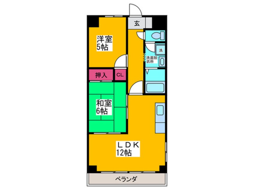 間取図 ウッドファイブ２