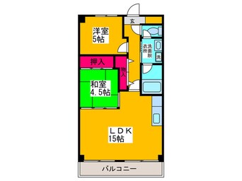 間取図 ウッドファイブ２