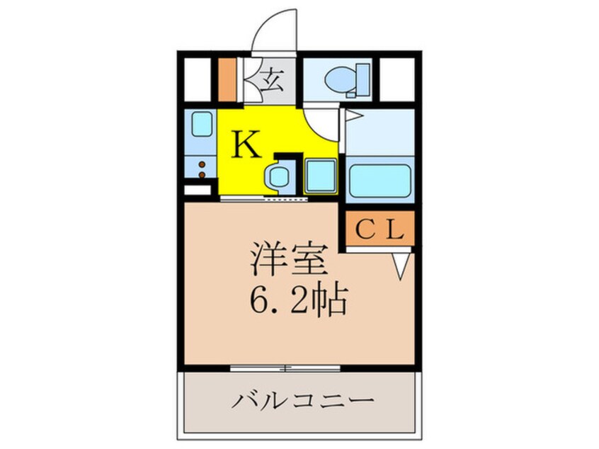 間取図 ｴｽﾃﾑｺ-ﾄ新大阪Ⅵｴｷｽﾌﾟﾚｲｽ(1308)