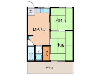 間取図 甲楓園