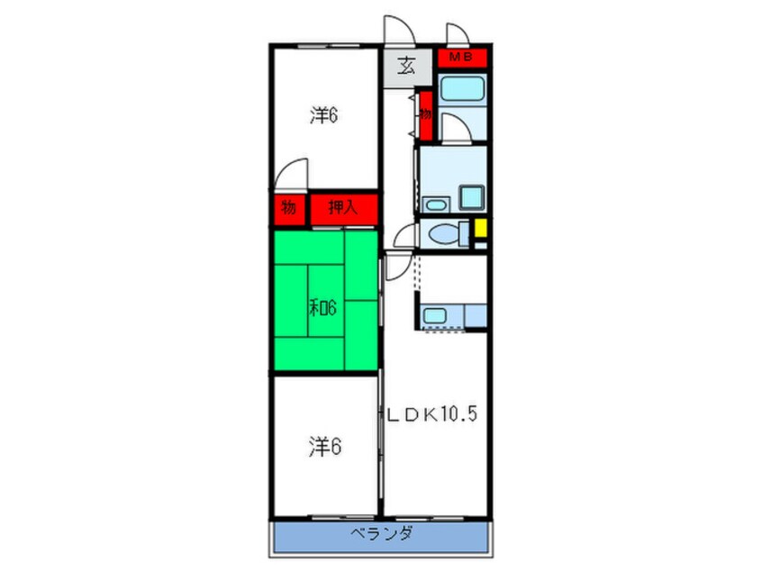 間取図 ソレ－ユ松村