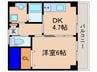 ＹＵＷＡ　Ｓｅｔa 1DKの間取り