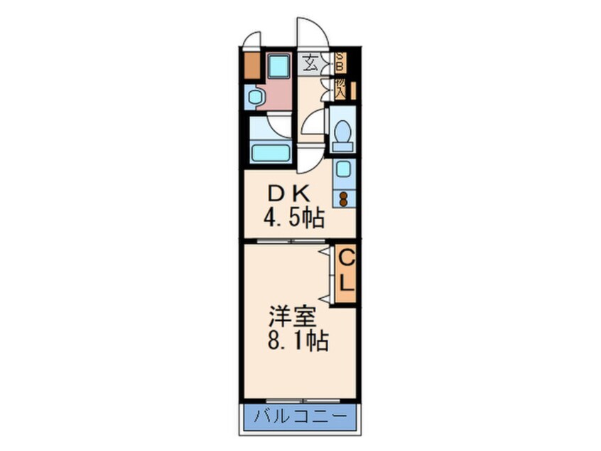 間取図 ソルレヴェンテ梅田