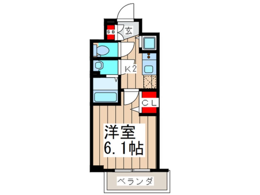 間取図 ﾌﾟﾚｻﾝｽ松屋町駅前(202)