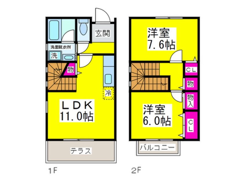 間取図 フォンティーヌ