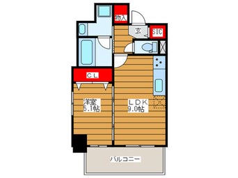 間取図 huit arbre上町台