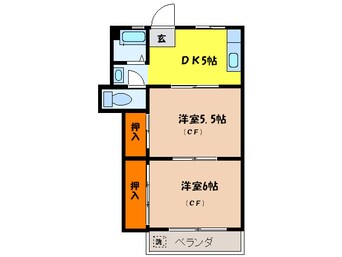 間取図 マンションマキノ