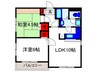 コ－ト桜塚 2LDKの間取り