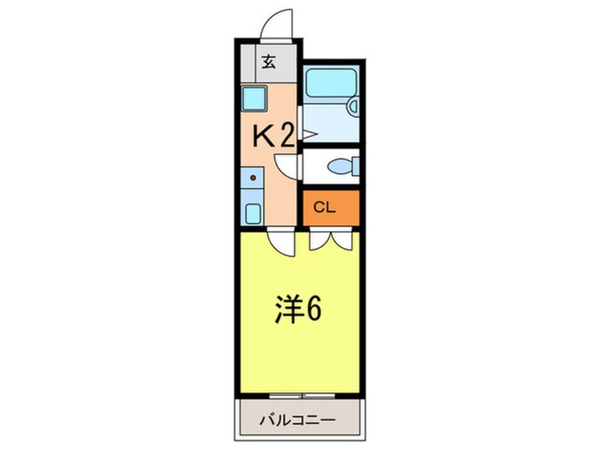 間取図 ヘ－ベル青木