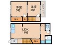 今大黒町貸家37番西の間取図