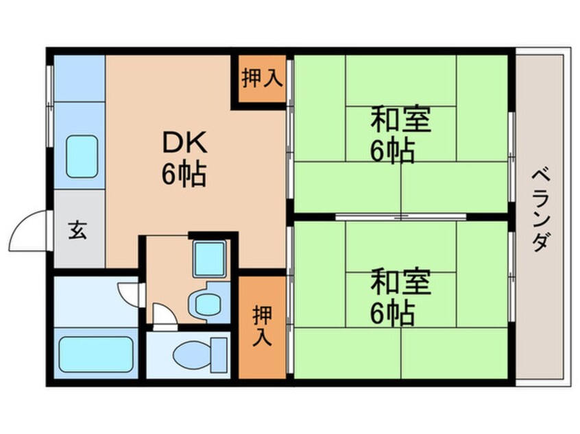 間取図 第一ロイヤルハイツ和田