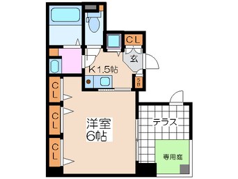 間取図 アクアプレイス東天満(101)
