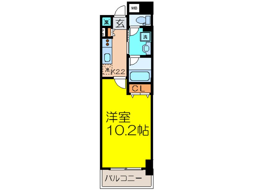 間取図 アイ・ウエスト茨木