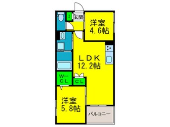 間取図 ラモーナ照ヶ丘Ⅰ