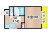 シティハイツ 1DKの間取り