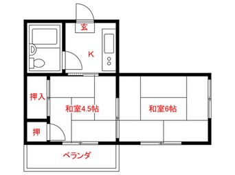 間取図 シャルマン三栗Ｂ棟