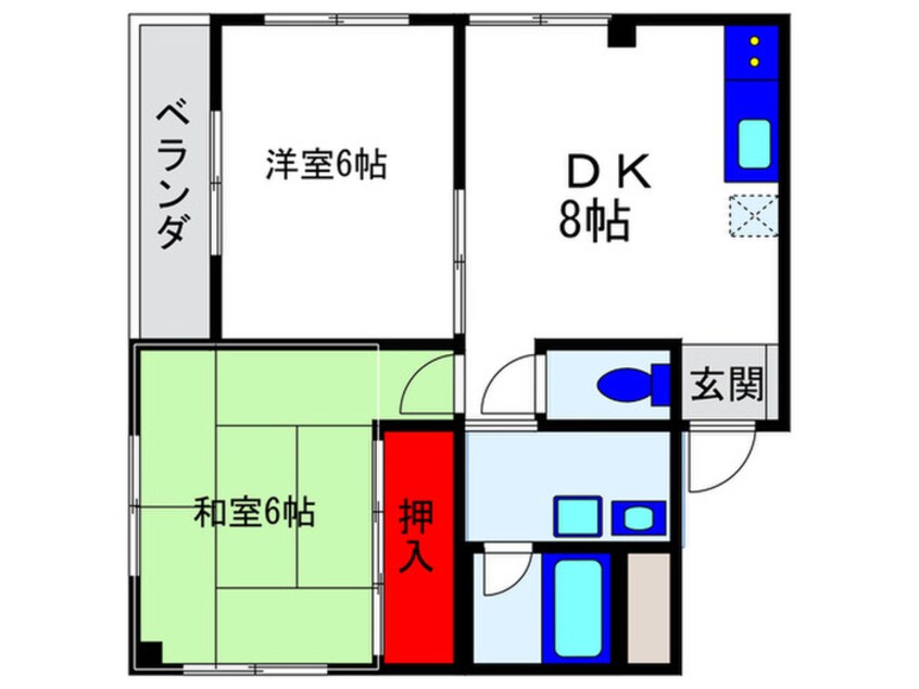 間取図 ウイステアリア箕輪