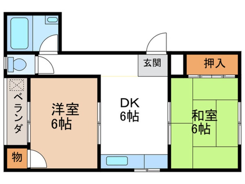 間取図 シャンクレール石橋