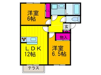 間取図 ルナロッサＢ棟