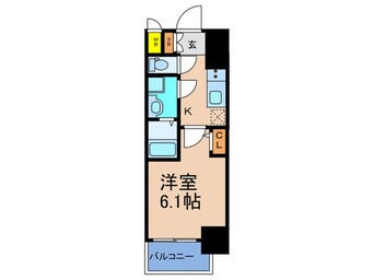 間取図 ｴｽﾘｰﾄﾞ大阪ﾌﾟﾗｲﾑｹﾞｰﾄ(712)